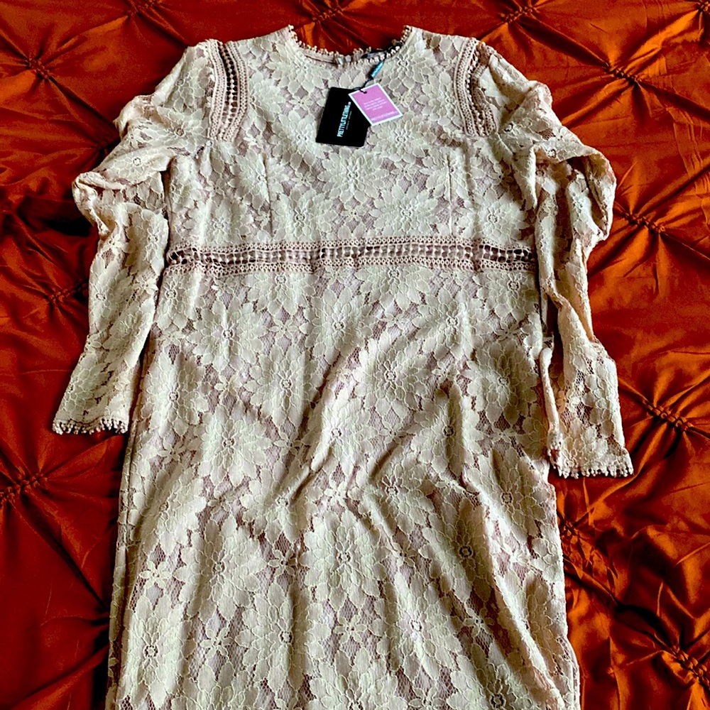 Lace Dress with flowers from Pretty Little Things. Sexy but Classy. Brand New